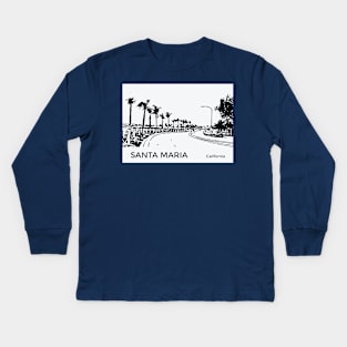 Santa Maria California Kids Long Sleeve T-Shirt